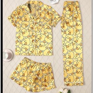 DUCKIE Pajamas 3 Piece Set-NWT